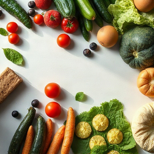 A balanced plate of everyday whole foods