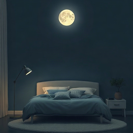 A restful bedroom in soft evening light